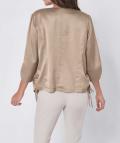 Blusenblazer mit Leinen beige