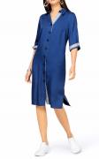 Blusenhemd-Kleid royalblau
