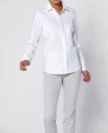 Blusenhemd mit Ziersteinchen weiß