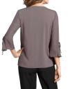Blusenshirt mit Spitze taupe