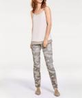 Blusentop ecru-taupe