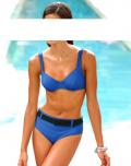 Body-Shaping-Bikini blau-schwarz