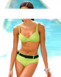 Body-Shaping-Bikini kiwi-schwarz