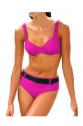 Body-Shaping-Bikini pink-schwarz