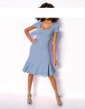 Bodyforming-Kleid hellblau