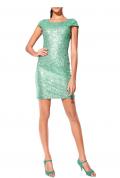 Bodyforming-Paillettenkleid mint