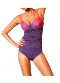 Bodyforming-Tankini lila-orange