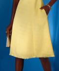 Bouclé-Kleid zitrone-meliert