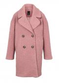 Bouclé-Kurzmantel rosé Größe 40