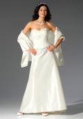 Brautkleid-Set 3-tlg. creme