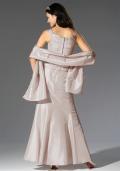 Brautkleid-Set 3-tlg. puder