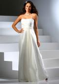 Brautkleid mit Perlen creme