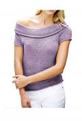 Carmen-Pullover lila