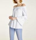 Carmenbluse offwhite