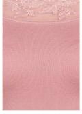 Carmenstrickkleid mit Spitze rosa