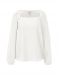 Carré-Bluse offwhite