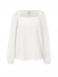 Carré-Bluse offwhite