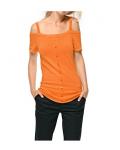 Carrépullover orange