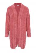 Chenille-Grobstrickjacke altrosa