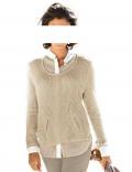 Chenillepullover beige