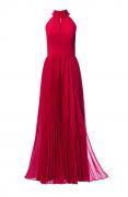 Chiffon-Abendkleid rot Gr. 42