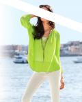 Chiffon-Bluse limette Gr. 38