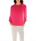 Chiffon-Bluse pink