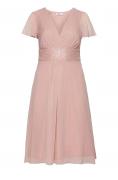 Chiffon-Kleid puder