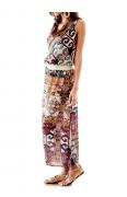 Chiffon-Maxikleid bunt
