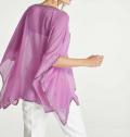 Chiffon-Tunika mit Perlen orchidee