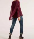 Chiffonbluse bordeaux