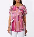 Chiffonbluse mit eingenähtem Top fuchsia-pude
