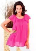 Chiffontunika pink