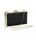 Clutch schwarz-gold