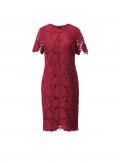 Cocktail-Spitzenkleid kirsche