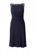 Cocktailkleid mit Perlen-Stickerei nachtblau