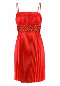 Cocktailkleid mit Steinen rot Gr.40