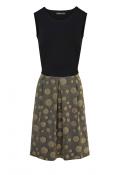 Cocktailkleid schwarz-goldfarben