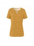 Cut-out-Shirt ocker-ecru