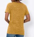 Cut-out-Shirt ocker-ecru