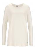 Damen-Pullover mit Loopschal creme