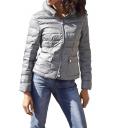Daunenjacke mittelgrau Gr. 38