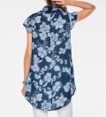 Designer-2-in-1-Bluse blau