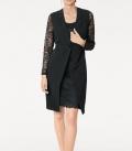 Designer-2-in-1-Kleid schwarz