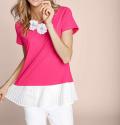 Designer-2-in-1-Shirt ecru-pink Gr. 38