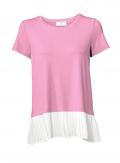 Designer-2-in-1-Shirt rosa-weiß