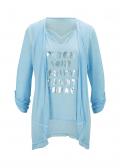 Designer-2-in-1-Shirt türkis
