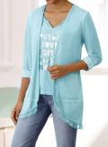 Designer-2-in-1-Shirt türkis