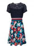Designer-2-in1-Kleid marine-bunt