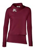 Designer-2-n-1-Pullover bordeaux